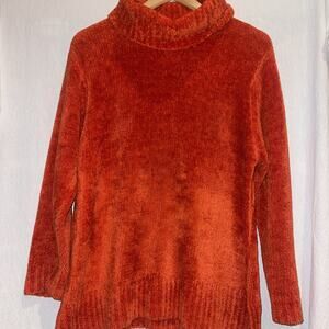 Rafaella Women's Orange Long Sleeve Sweater Size M